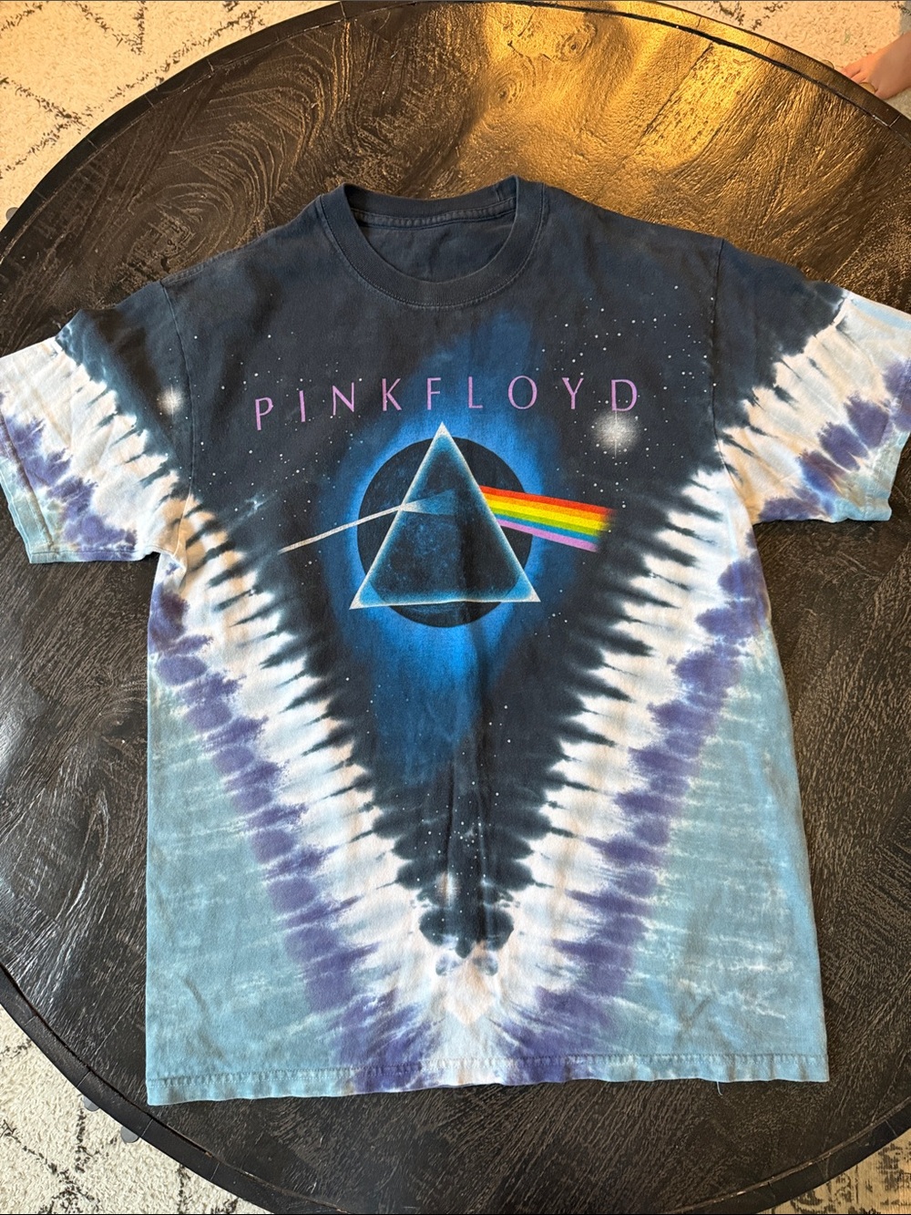 Pink Floyd Tie-Dye Prism Tee - Black/Blue/Purple